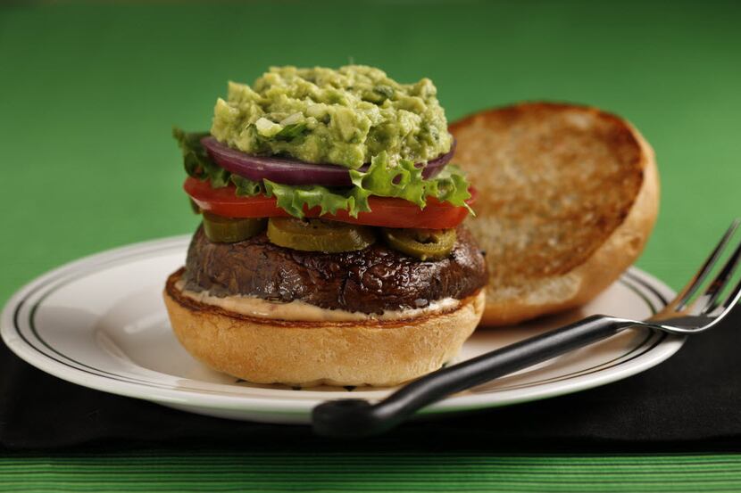 Vegan El Paso Burger from Spiral Diner in Dallas.  (Evans Caglage/The Dallas Morning News) 