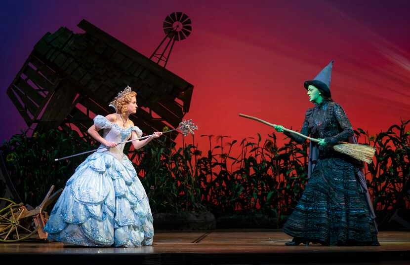 Allison Bailey and Talia Suskauer in the North American tour of "Wicked," which opens at...