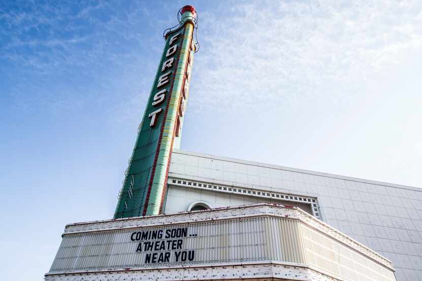 Forest Theater in South Dallas on Dec. 4, 2018. (Carly Geraci/The Dallas Morning News)