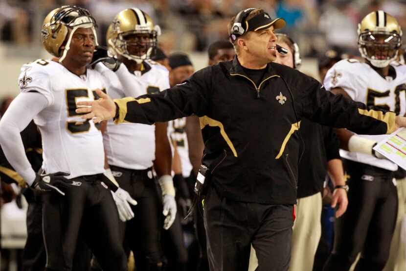 New Orleans Saints head coach Sean Payton was an assistant with the Dallas Cowboys on Bill...