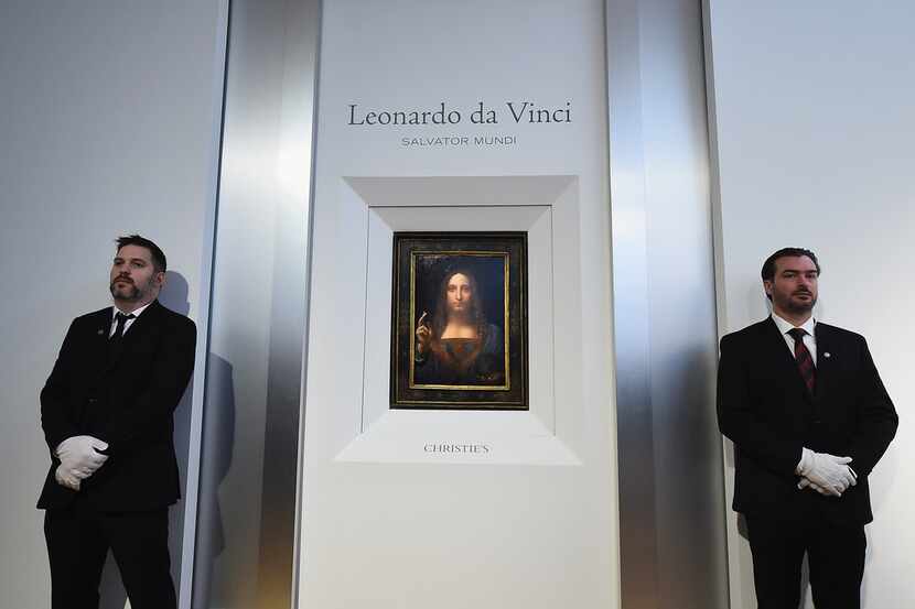 Christie's unveils Leonardo da Vinci's 'Salvator Mundi' (pictured) at Christie's New York on...