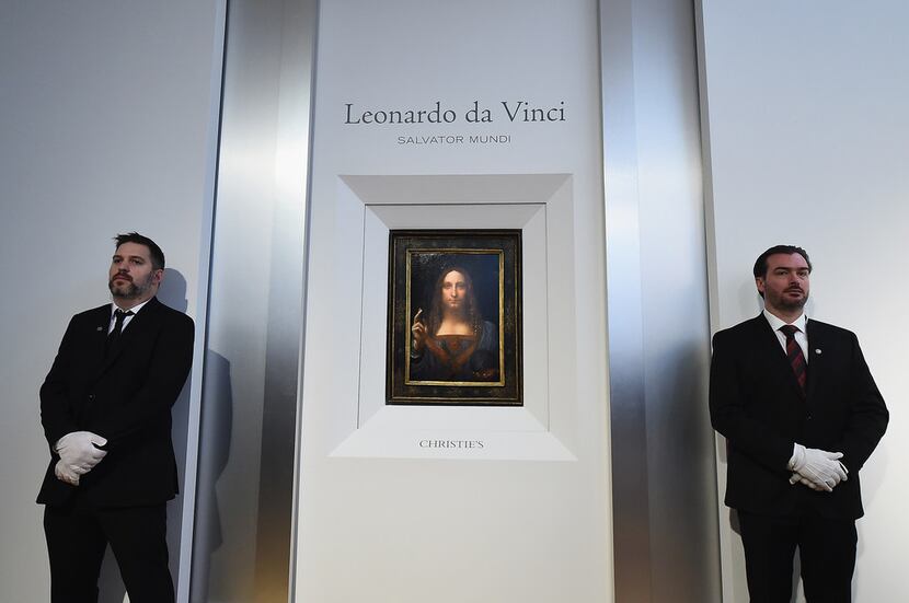 Christie's unveils Leonardo da Vinci's 'Salvator Mundi' (pictured) at Christie's New York on...