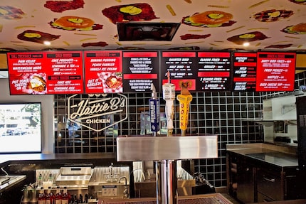 Designers got creative at Hattie B's Hot Chicken on Dallas' Lemmon Avenue, with chicken...