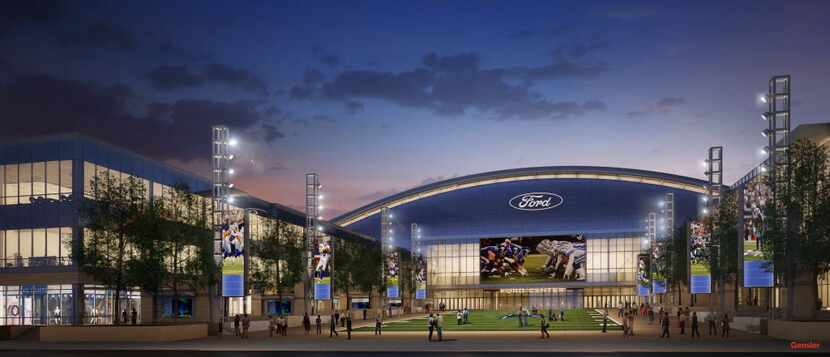 Rendering of The Ford Center at The Star in Frisco, the Dallas Cowboys' new world...