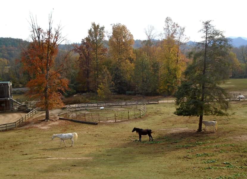 French Broad River Outpost Ranch is a breathtaking 346-acre ranch and old West-themed hotel...