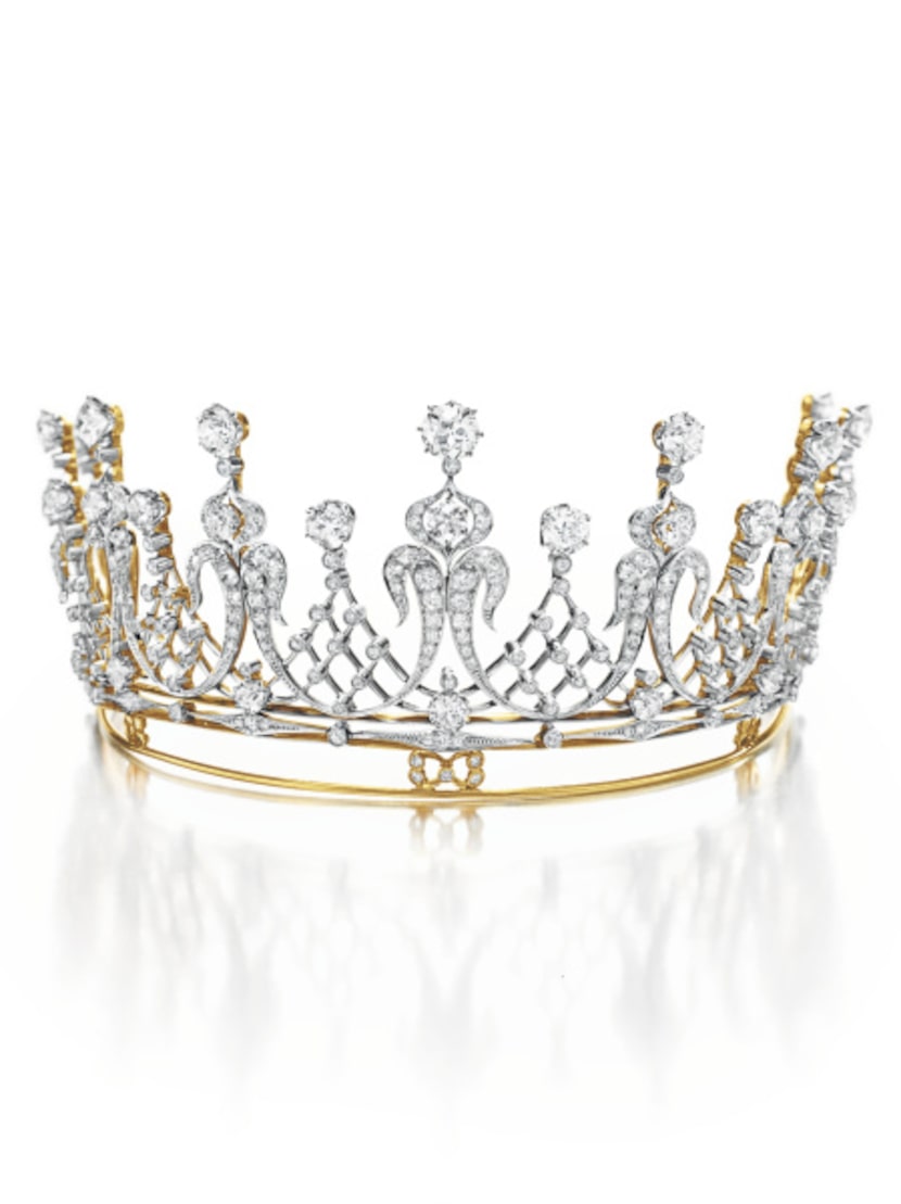 Antique diamond tiara, gift from Mike Todd. $351,000