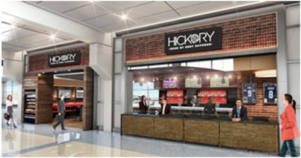 Hickory, a sit-down restaurant and bar, is coming to Terminal B.