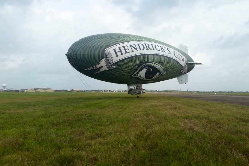 Hendrick's Gin's X-111 Flying Cucumber Airship. Because the skies must be tamed with...