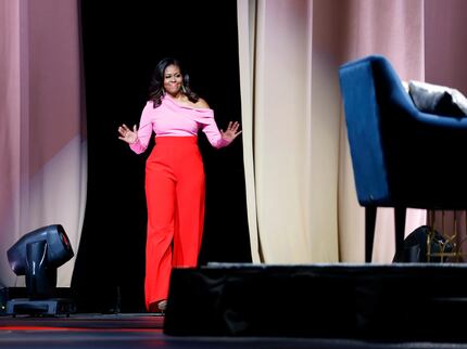 Former first lady Michelle Obama said it took her a while to warm up to would-be husband...