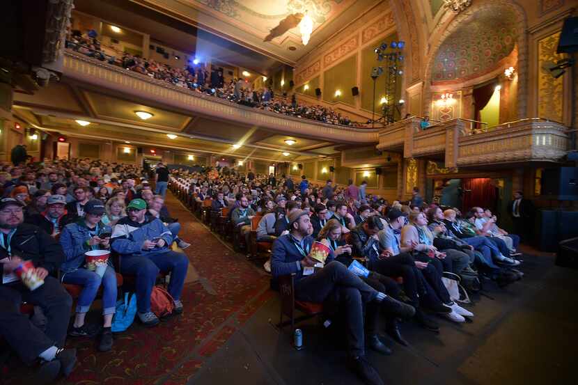 In this file photo from the SXSW Conference in March, 2019, an audience views the 'Pet...