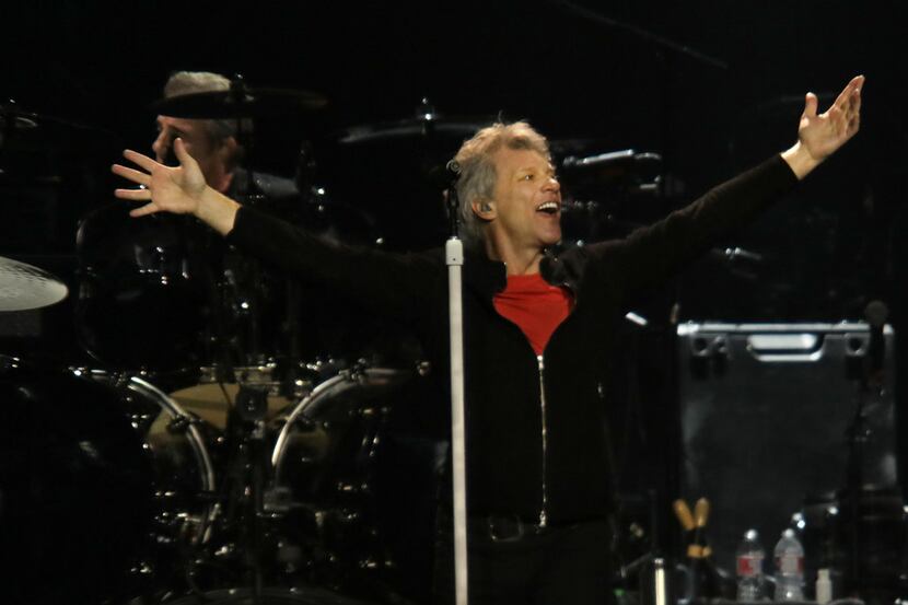 Bon Jovi performs at American Airlines Center in Dallas, TX, on Mar. 26, 2018. (Jason...