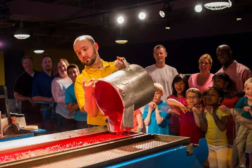 Crayon factory show at a Crayola Experience center.  There are three other Crayola centers:...