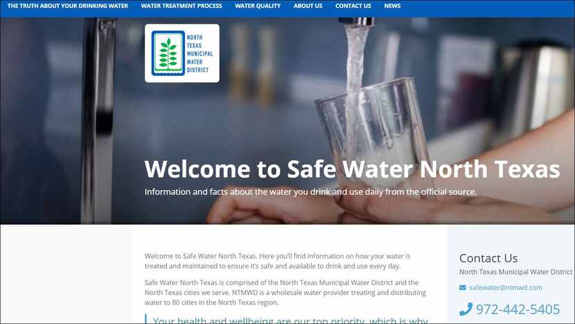 The water district created this informational website with a URL similar to the activists...