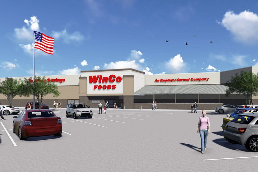WinCo Foods is building in Trinity Valley Shopping Center.