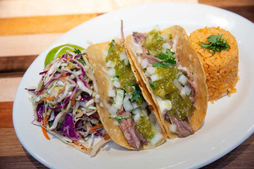 Brisket tacos are one of Mesero's most popular items. The new location in the Preston Hollow...