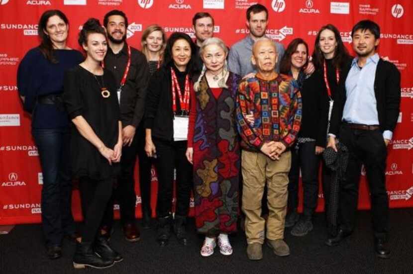 
The filmmakers of Cutie and the Boxer pose with artists Ushio and Noriko Shinohara. Among...