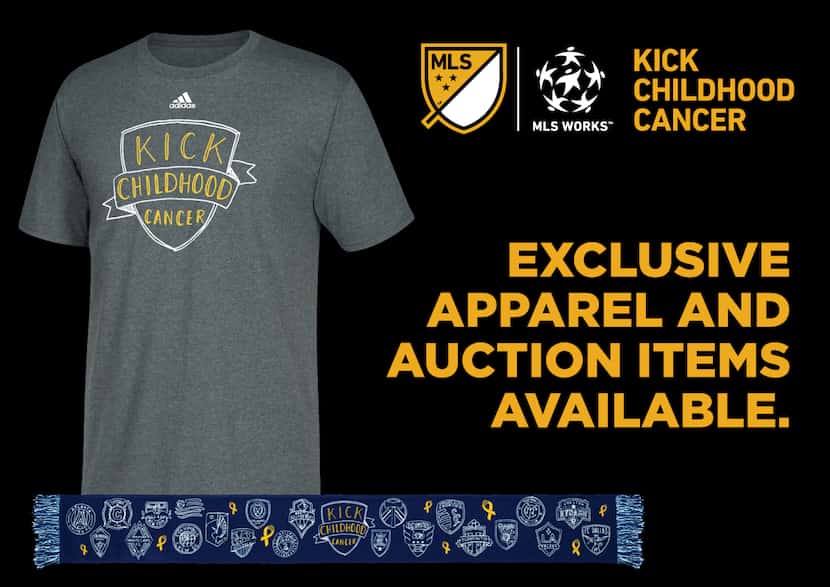 Kick Childhood Cancer t-shirt and scarf