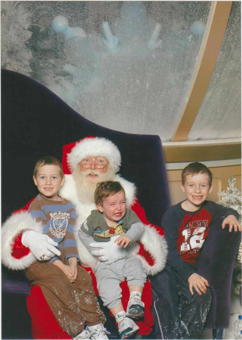 
Christmas 2009: This Santa visit is unforgettable, probably even for Santa. Cooper (4,...