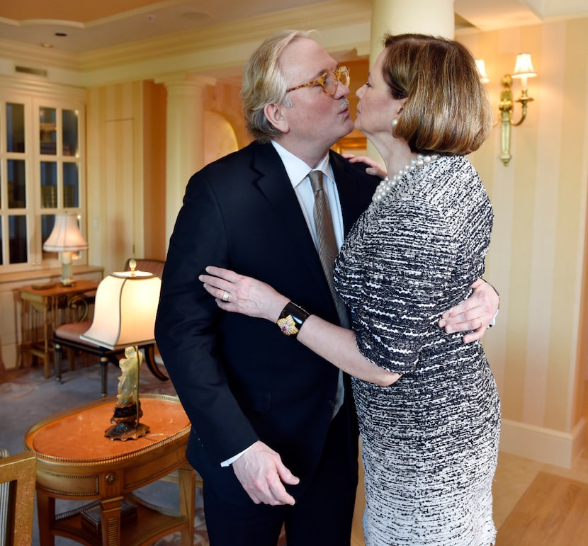 Husband-and-wife lawyers Don and Carol Glendenning, at their home in Dallas. (Ben...