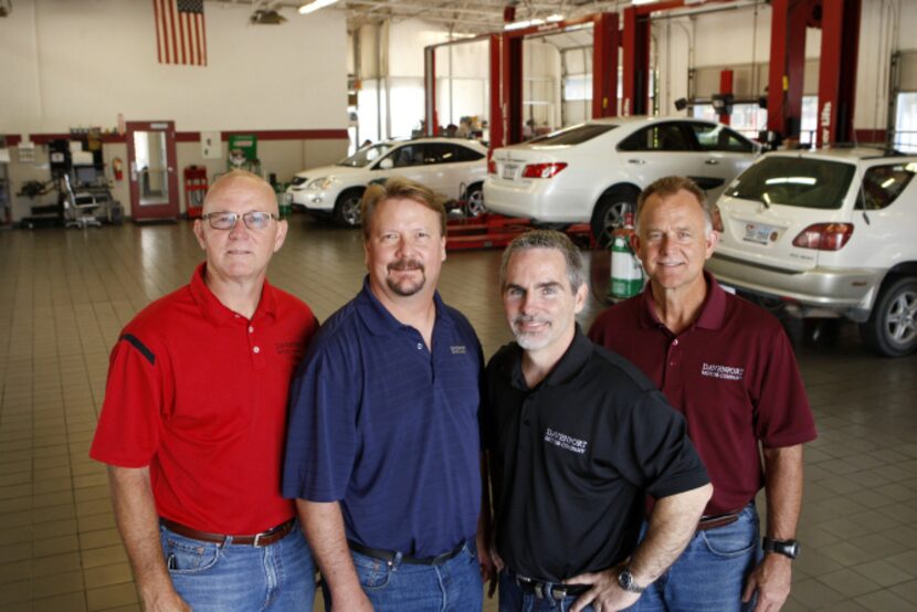 From left: Craig Davenport, Daniel Davenport, Jimy Wright and David Davenport are the faces...