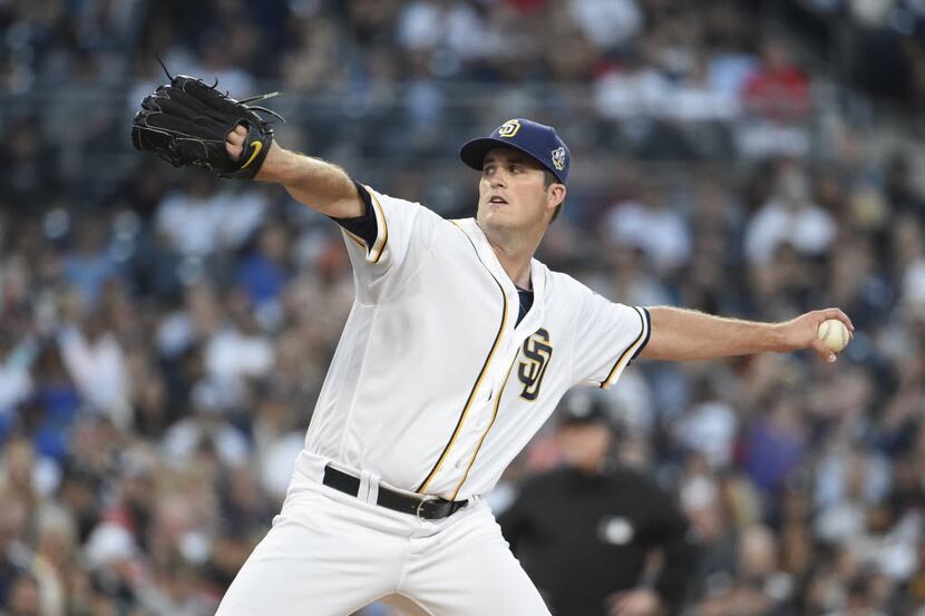 SAN DIEGO, CALIFORNIA - JULY 2:  Drew Pomeranz #13 of the San Diego Padres pitches during...