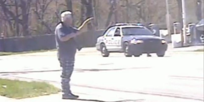 
Police in Michigan spent 40 minutes talking down Joseph Houseman, who stood with a rifle on...