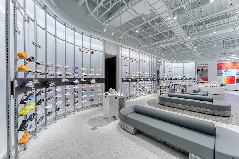 Nike Rise men's shoe department at NorthPark.
                               