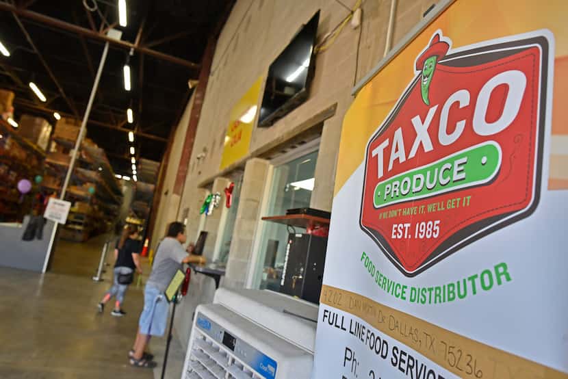 Signage inside Taxco Produce in Dallas on Thursday, Aug. 15, 2019. 