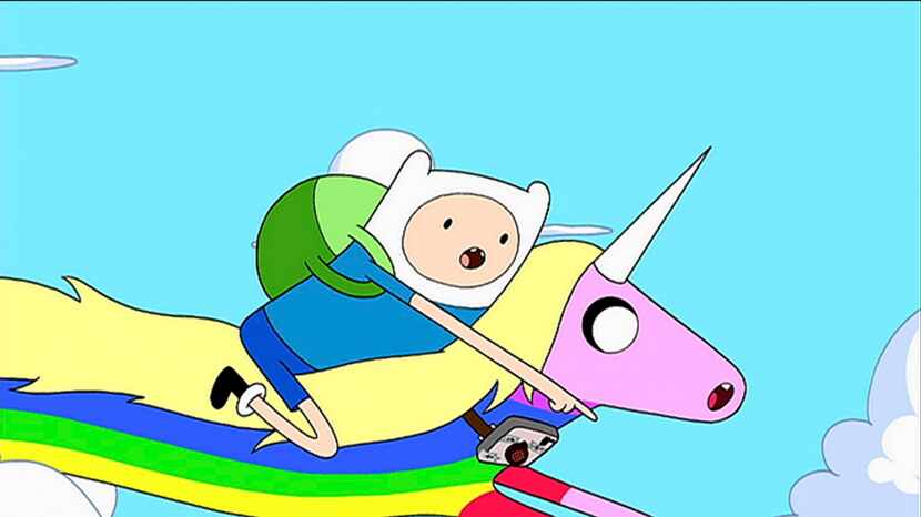 An older scene from "Adventure Time." Remember when the show wasn't about existentialism and...