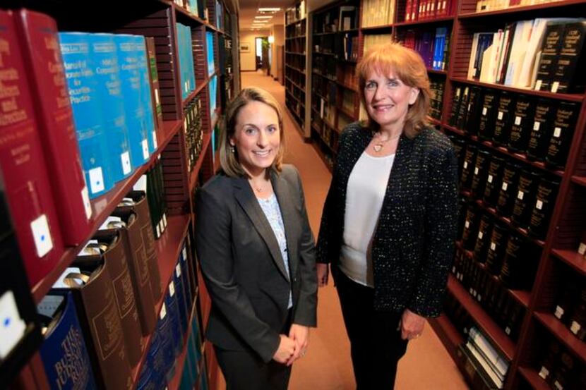 
Debby Ackerman (right) came out of retirement to work at Strasburger & Price and is now a...