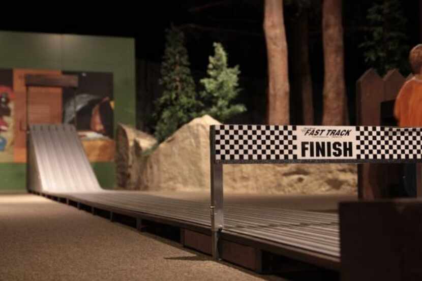 A pinewood derby track is one of the National Scouting Museum’s popular exhibits. The museum...