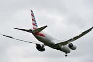 An American Airlines Boeing 787 Dreamliner lands at DFW Airport near Dallas, Texas on April...