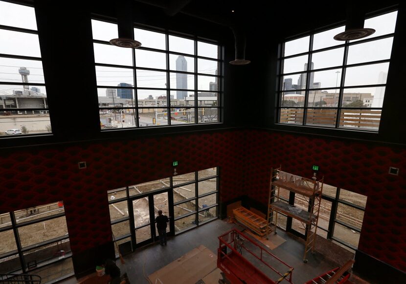  Have you ever seen Dallas from an Alamo Drafthouse lobby at late afternoon? (Tom Fox/Staff...