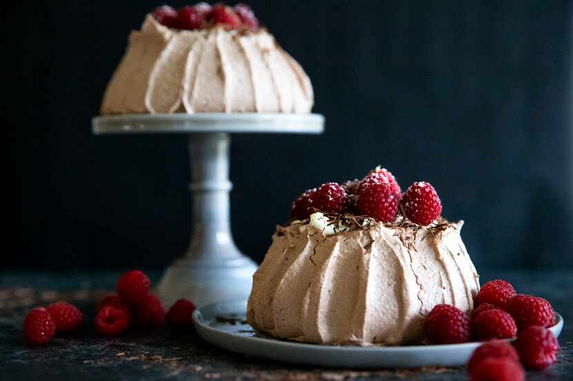 Chocolate Berry Pavlova