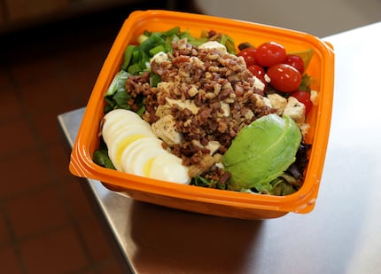 Salads like the Cobb with Chicken cost $5.74 at Salad and Go.