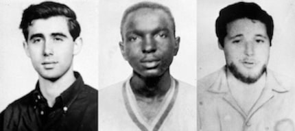 Andrew Goodman, James Chaney and Michael Schwerner. (AP Photo/FBI, File)