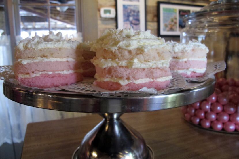 At The Pink Pig in Fredericksburg, Texas, chef-owner Rebecca Rather's pink theme carries...