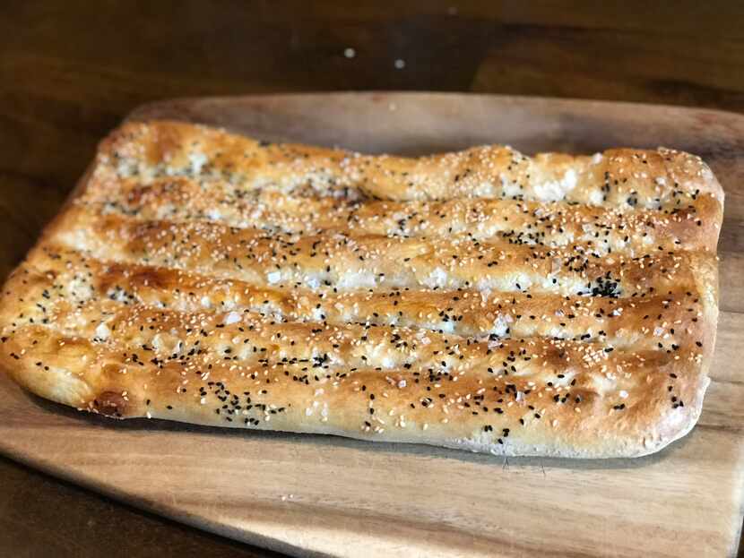 Nan-e barbari bread can be made with pizza dough.