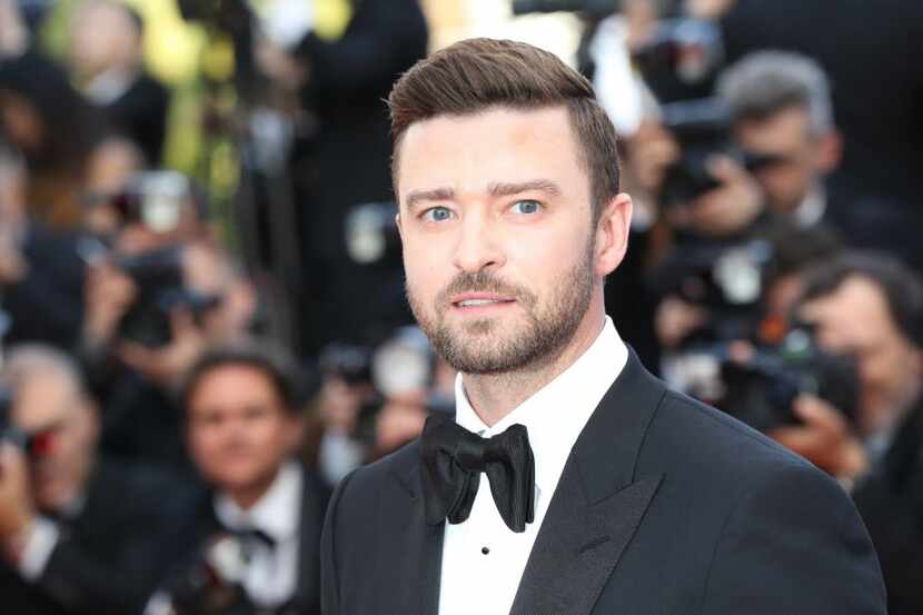 Justin Timberlake poses as he arrives on May 11, 2016, for the opening ceremony of the 69th...