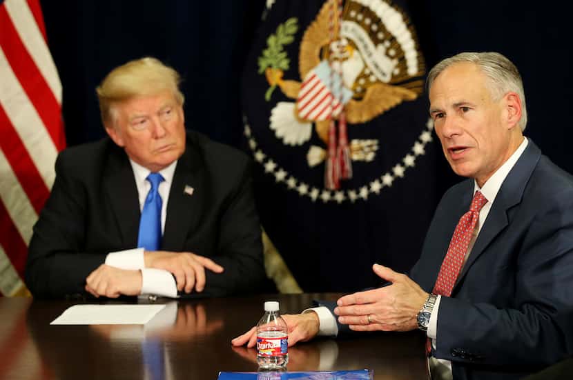 Gov. Greg Abbott has had at least 19 calls, meetings or appearances with President Donald...