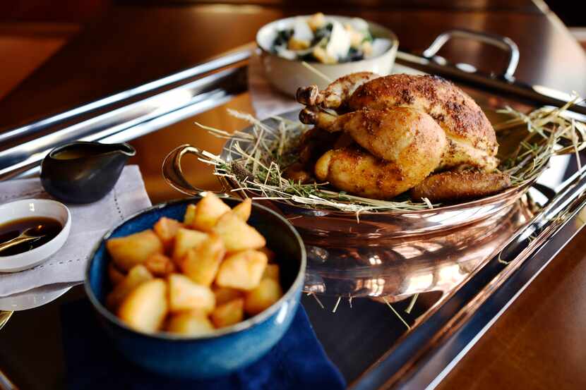 Georgie Rotisserie chicken for two, with two sides of your choice, from the new restaurant...