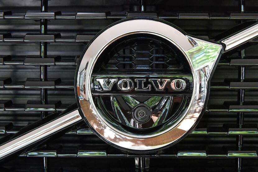 A Volvo XC 90 during an interview with Volvo Cars CEO Hakan Samuelsson at Volvo Cars...
