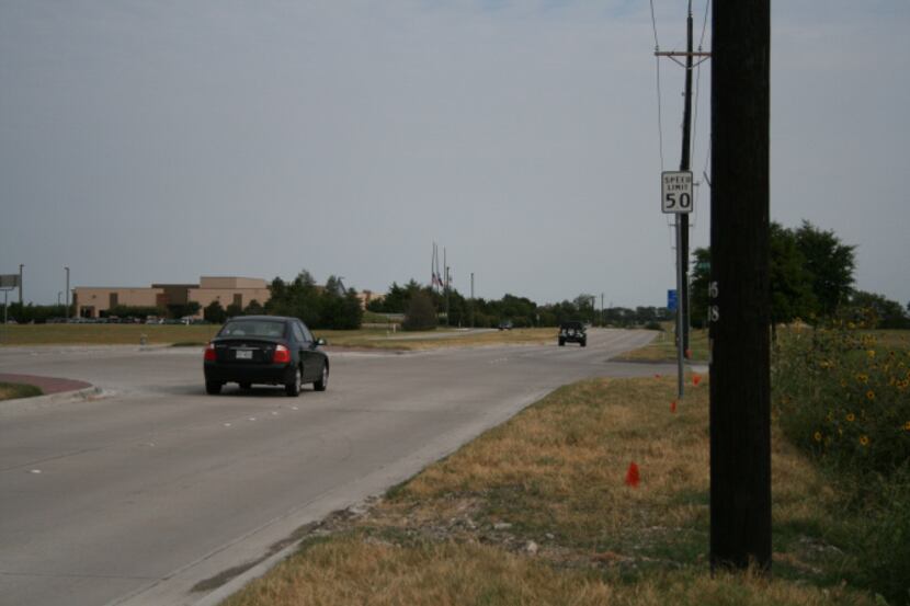 Rockwall recently lowered the speed limit to 50 mph Corporate Crossing Drive, near the...