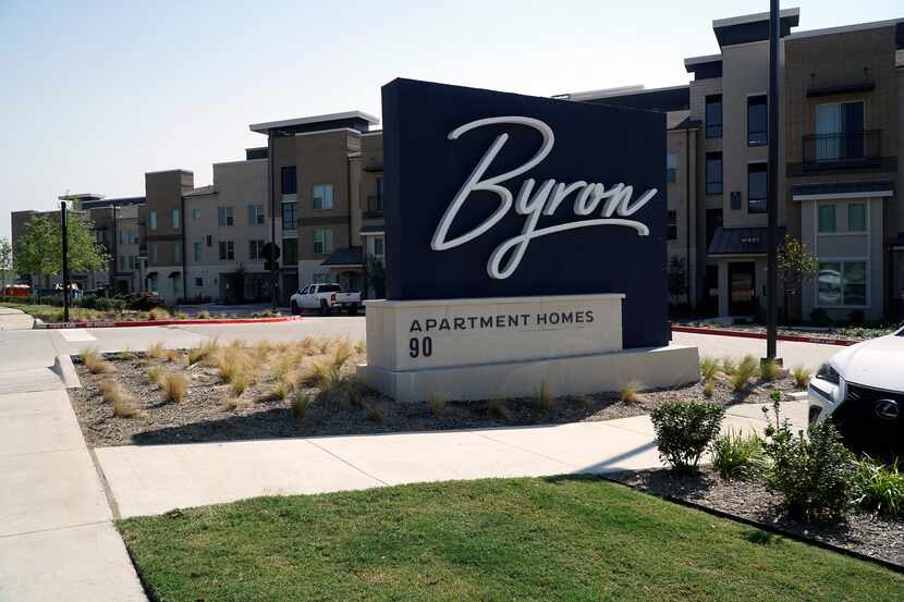 The Byron apartment complex in Trophy Club, Texas after it opened in 2020.