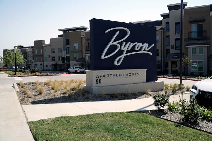 The Byron apartment complex in Trophy Club, Texas after it opened in 2020.