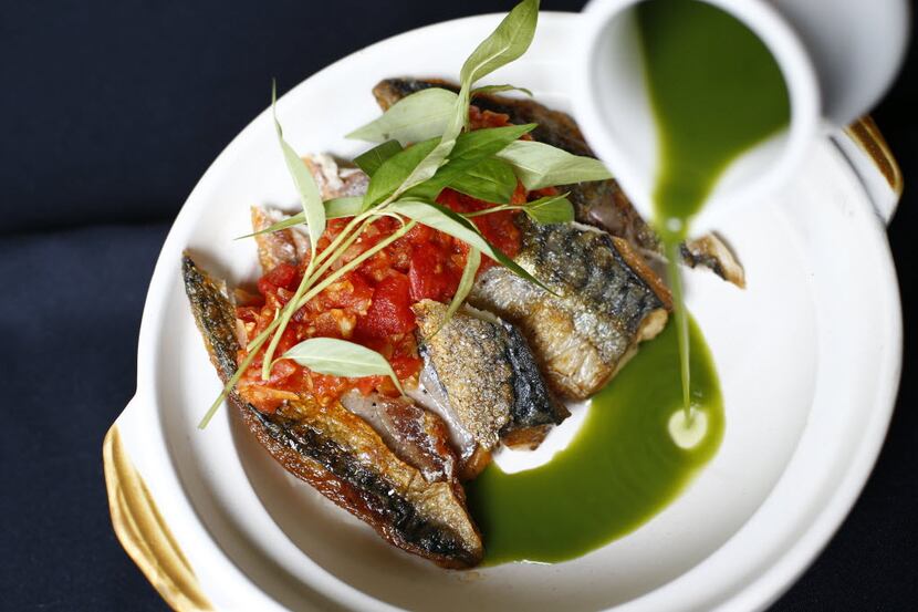 Mot Hai Ba's mackerel with spicy tomato in 2015. Jeana Johnson and Colleen O'Hare 