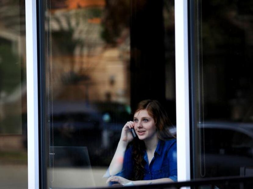 
Molly Clemans, who lives in the Uptown area near the West Village, sat at window table in...