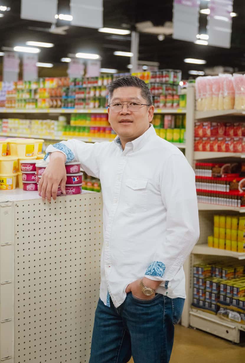 Matthew Loh, 51, CEO of Asia Times Square, poses for a portrait inside Hong Kong Market...