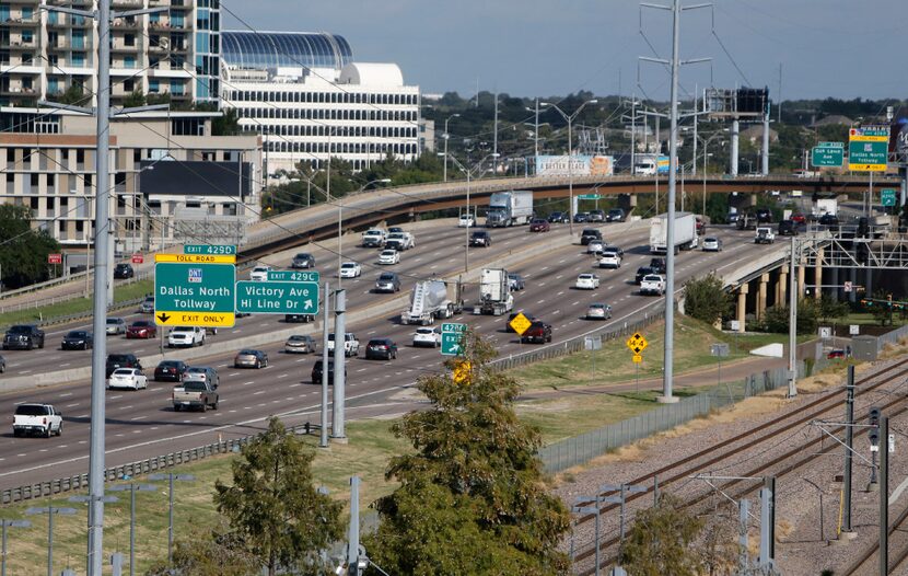 Interstate 35E north of downtown Dallas 