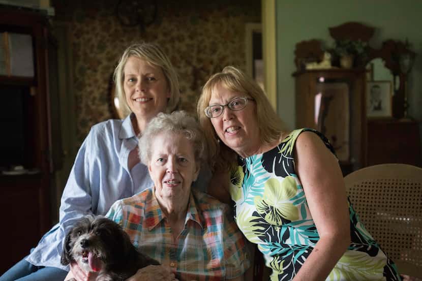 The family of Carolyn Lorenz (center) relies on teamwork for her care. Marion Wadsworth...